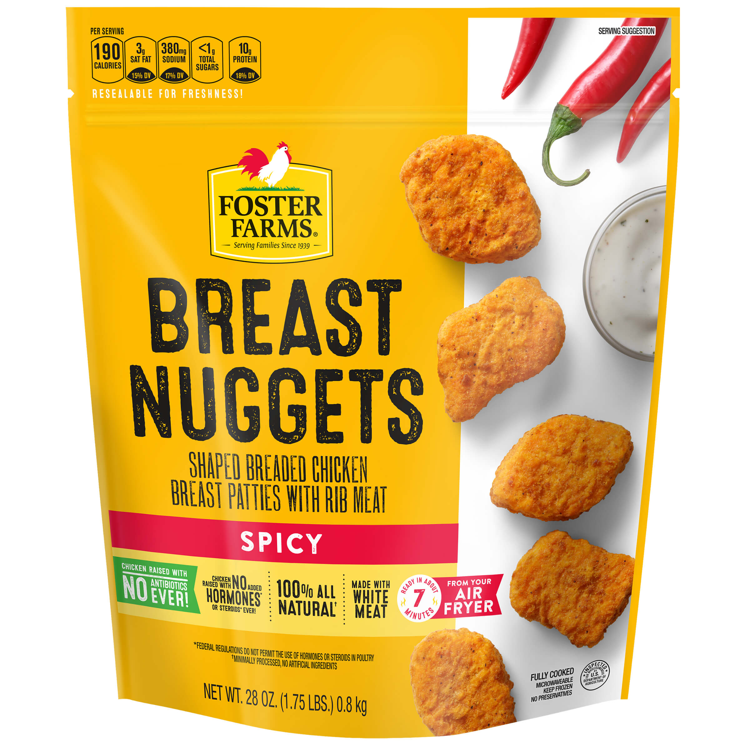 Spicy Chicken Nuggets, Frozen - 28 oz
