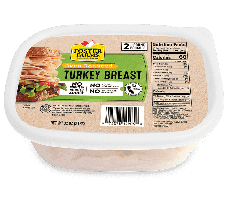 Oven Roasted Turkey Breast Deli Meat - 32 oz Tub