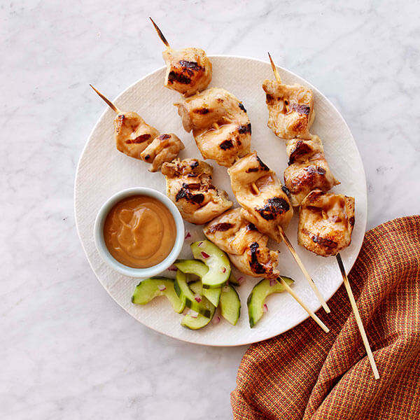 Easy Chicken Satay Skewers