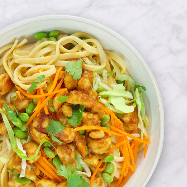 Thai Chicken Noodle Salad with Edamame
