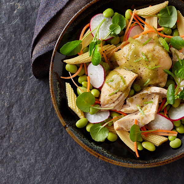 Asian Braised Chicken Thighs with Soybean