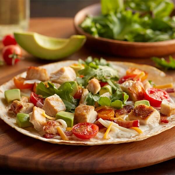 Tortilla Chicken Pizza