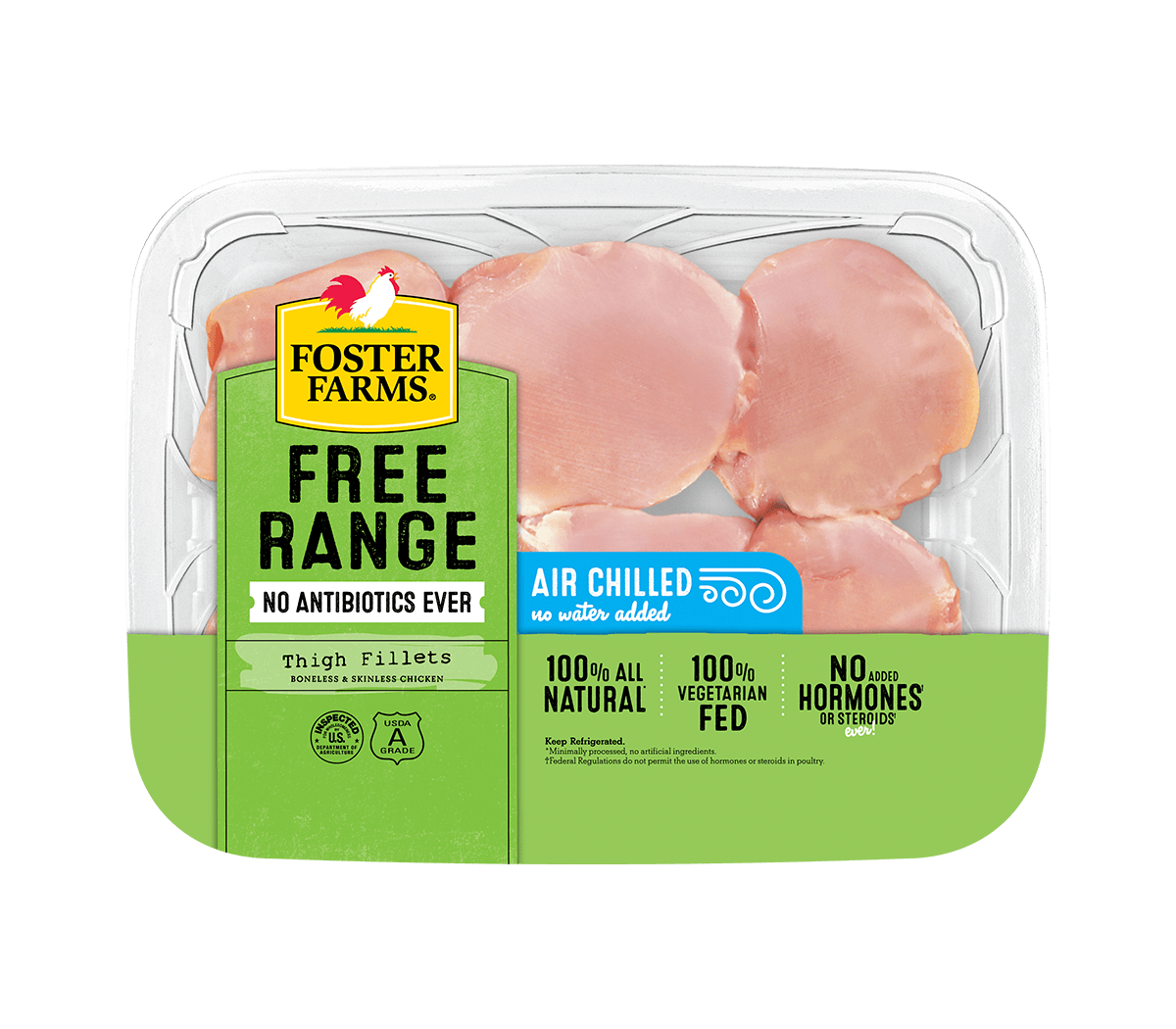 Free Range Boneless Skinless Chicken Thigh Fillets
