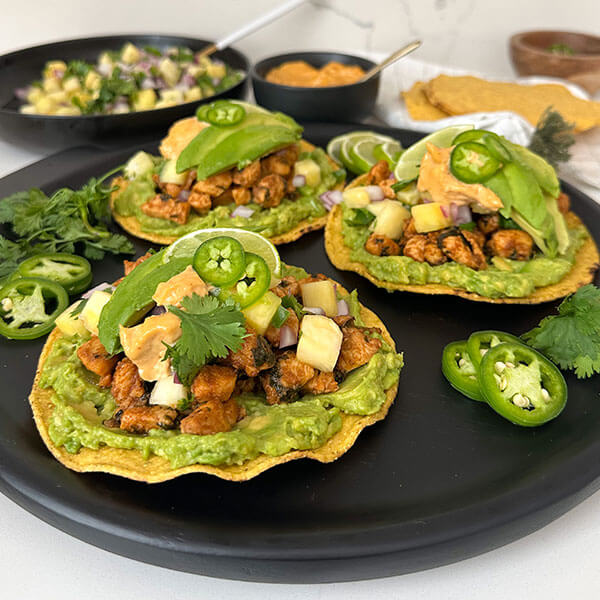 Chipotle Chicken Tostadas