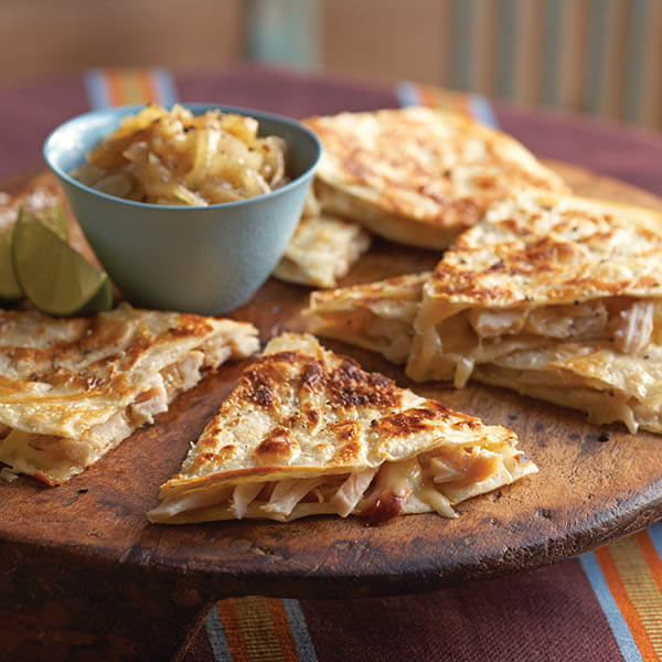 Rustic Turkey Quesadillas