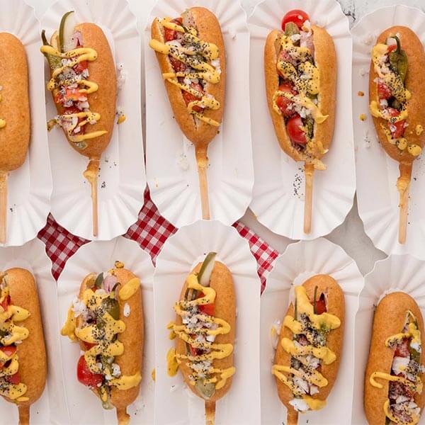 Chicago Style Corn Dogs