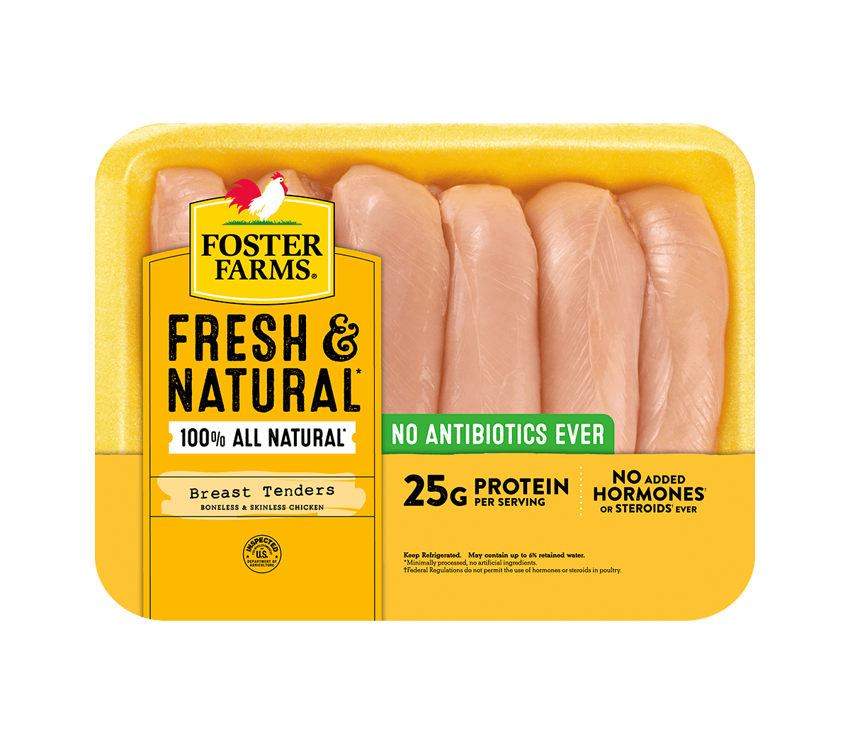Fresh & Natural Boneless Skinless Chicken Breast Tenders
