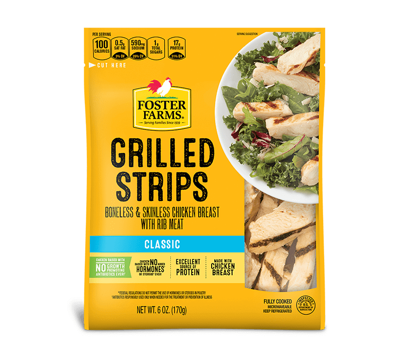 Grilled Chicken Strips, Refrigerated - 6 oz