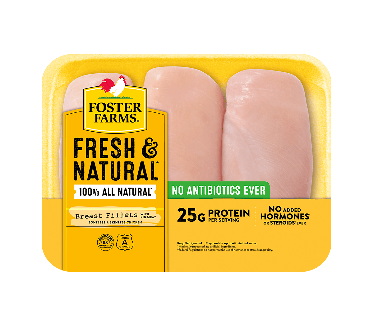 Fresh & Natural Boneless Skinless Chicken Breast Fillets
