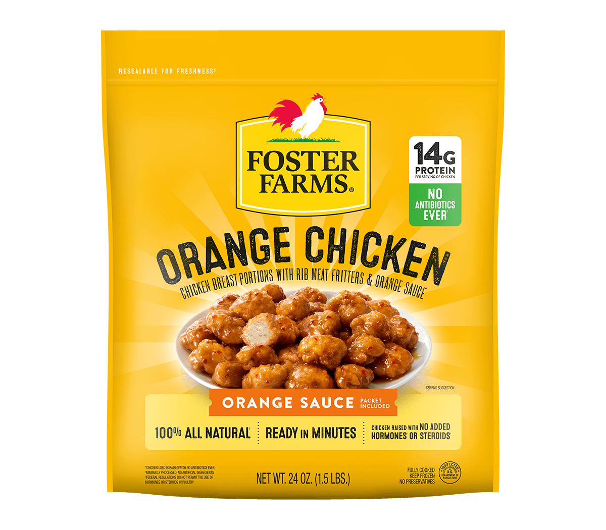 Orange Chicken, Frozen - 24 oz - Products - Foster Farms