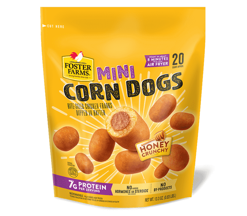 Honey Crunchy Mini Corn Dogs, Frozen - 20 ct