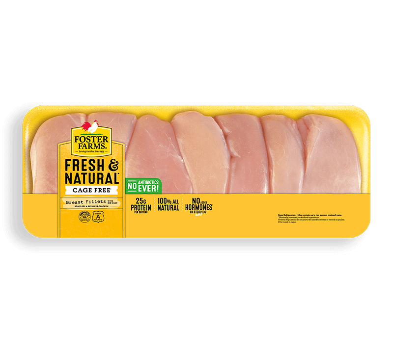 Fresh & Natural Boneless Skinless Chicken Breasts Family Pack