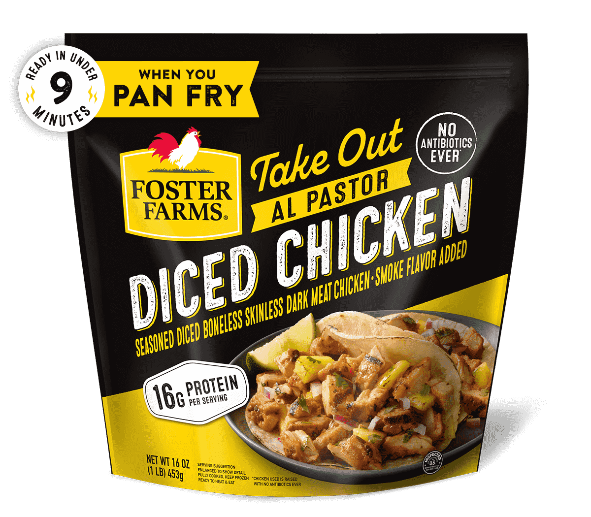 Take Out Al Pastor Diced Chicken, Frozen - 16 oz - Products