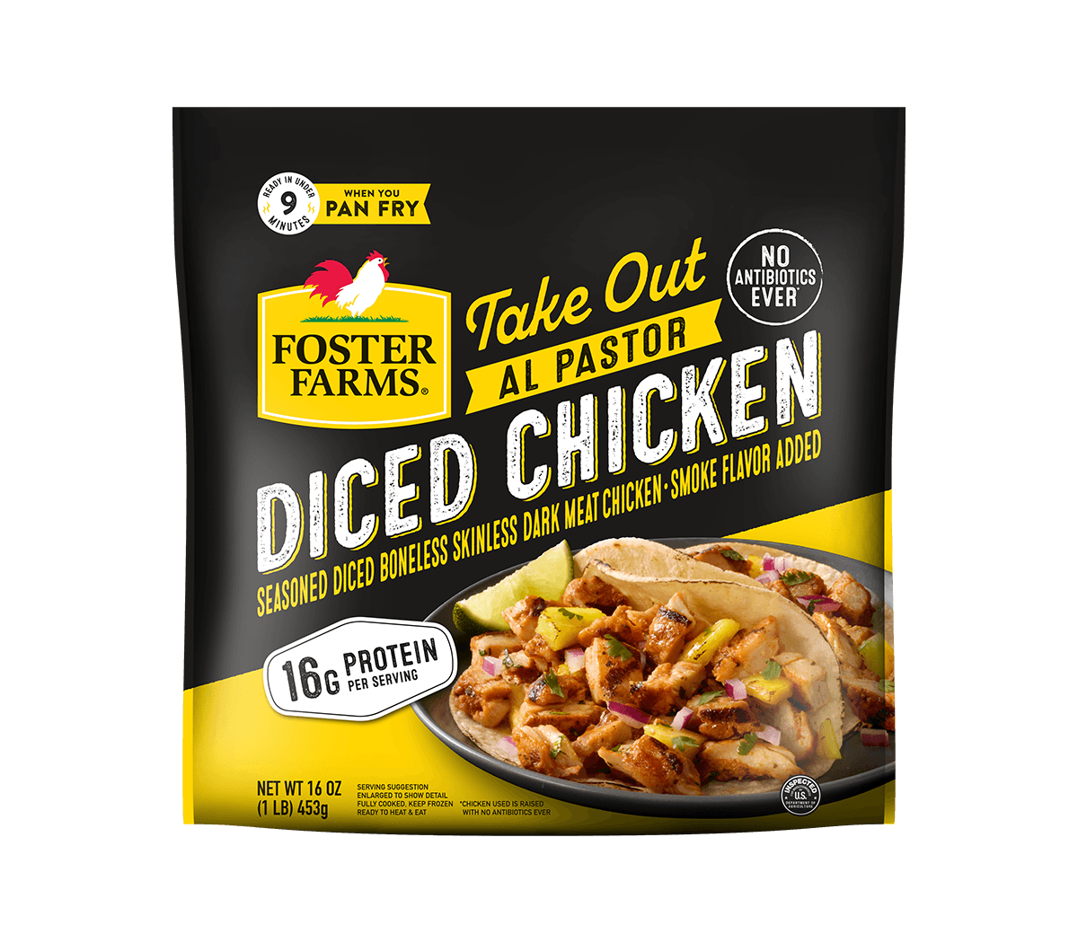 Take Out Al Pastor Diced Chicken, Frozen - 16 oz