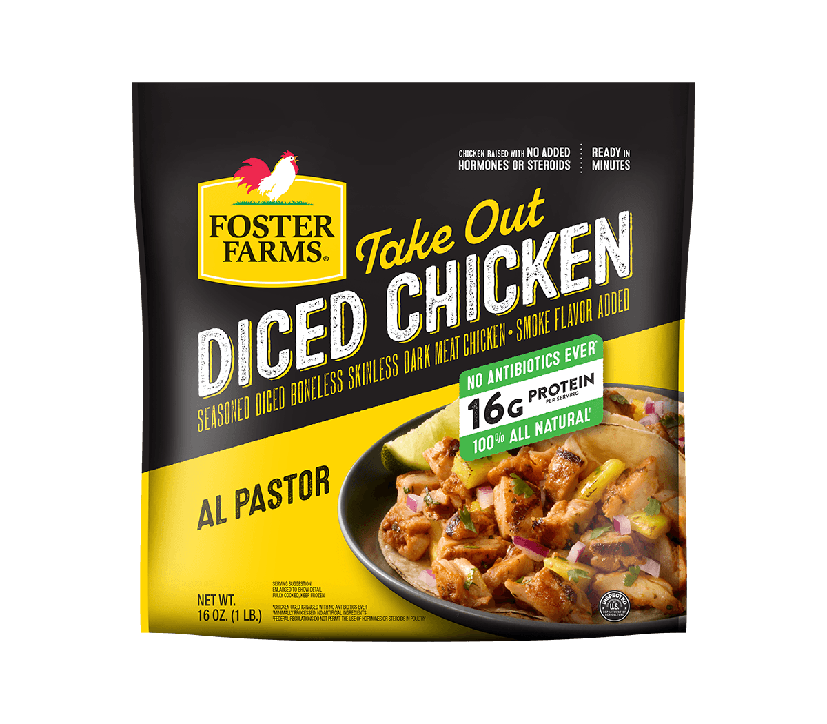 Take Out Al Pastor Diced Chicken, Frozen - 16 oz