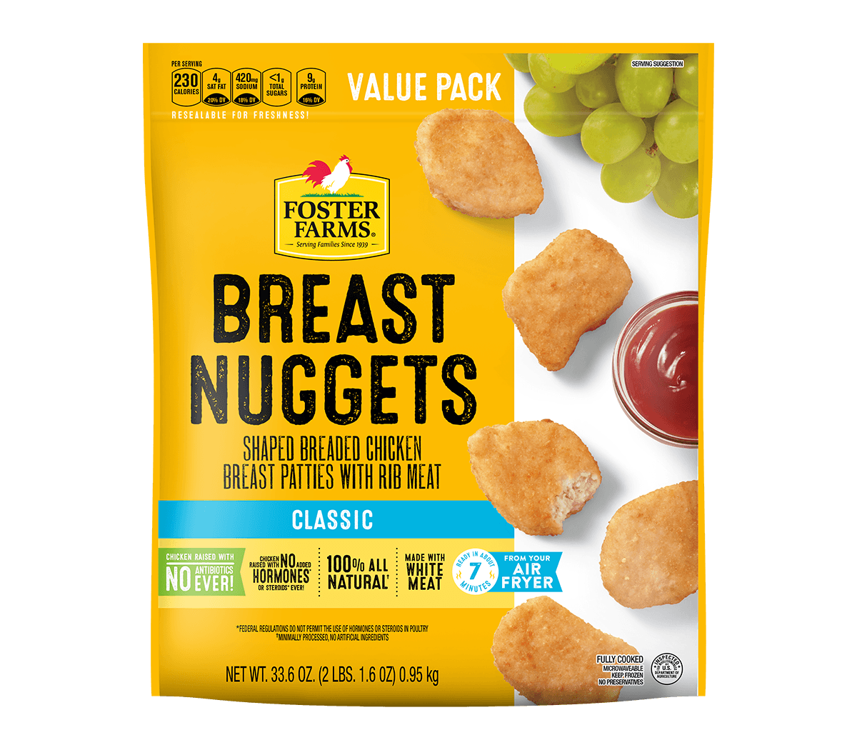 Chicken Nuggets, Frozen - 33.6 oz