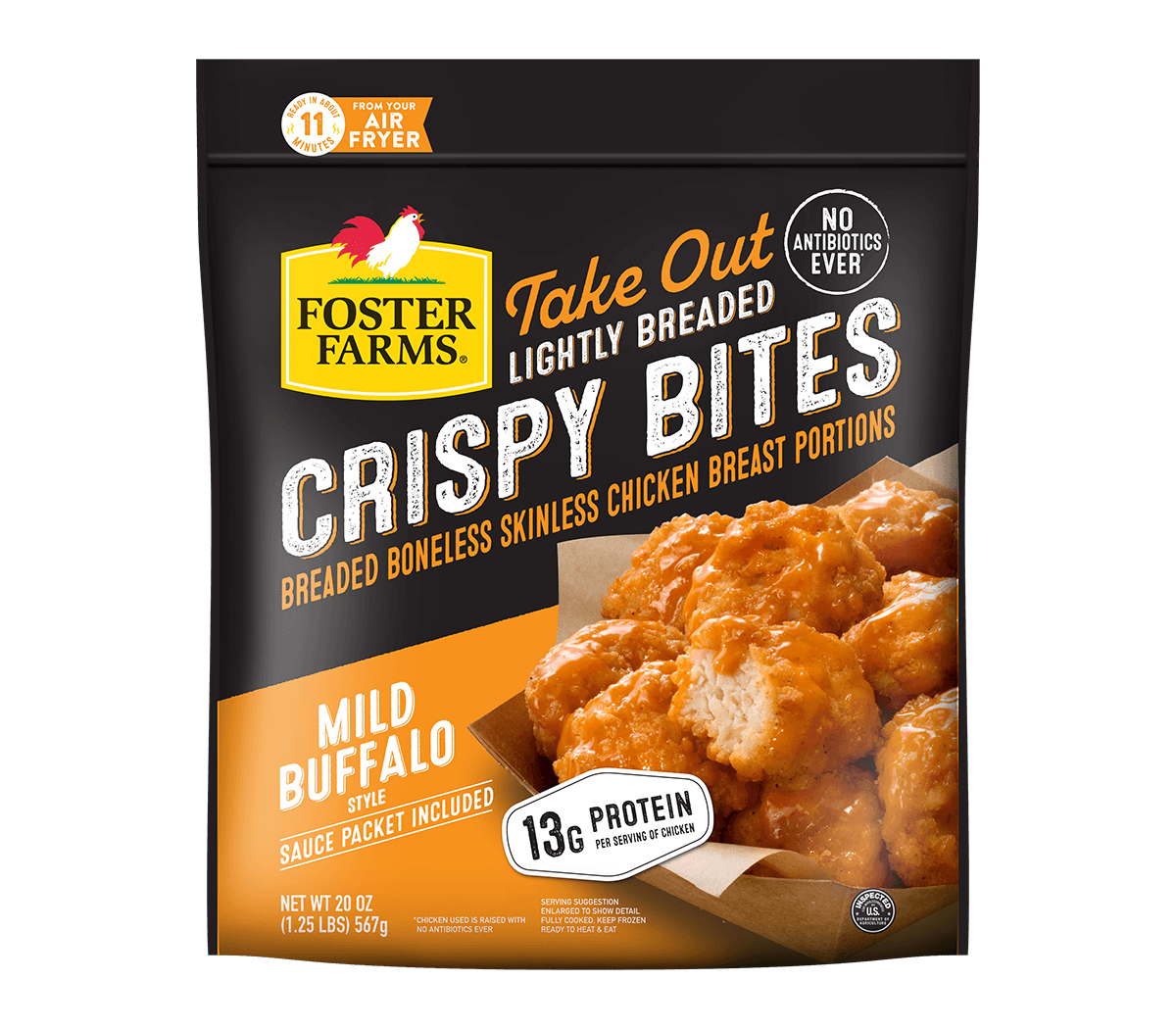 Take Out Lightly Breaded Mild Buffalo Crispy Bites, Frozen - 20 oz