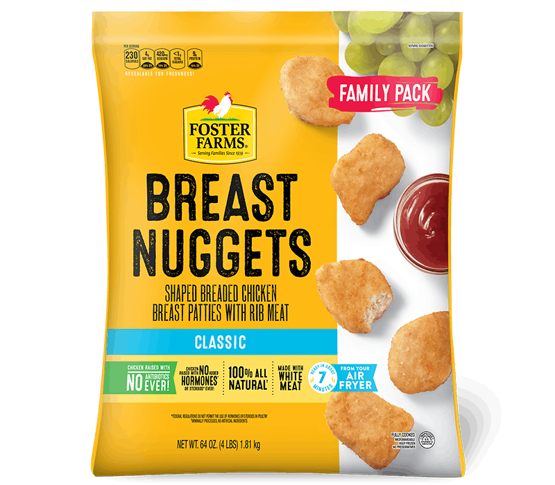 Chicken Nuggets Family Pack, Frozen - 64 oz