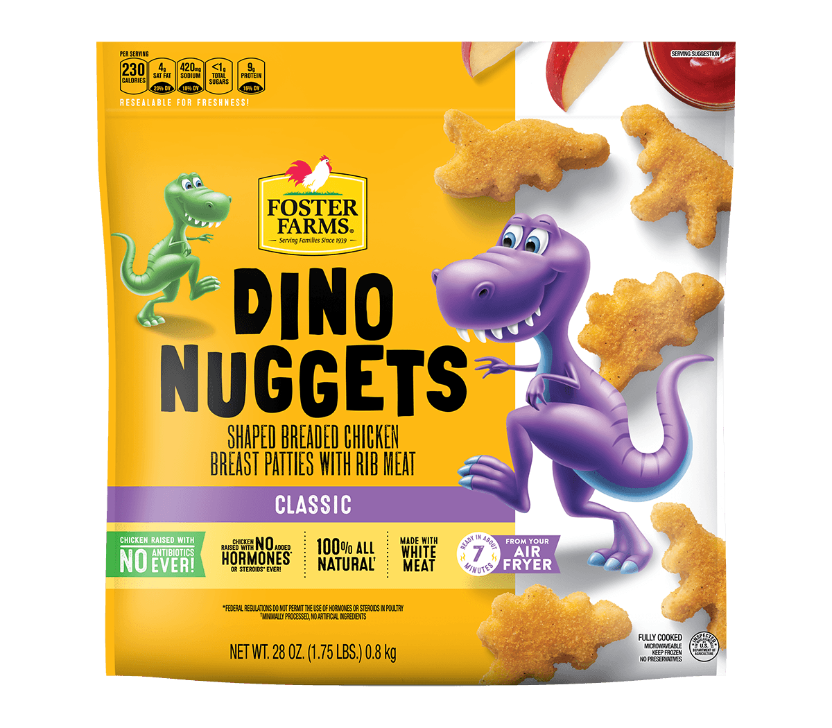 Dino Chicken Nuggets, Frozen - 28 oz