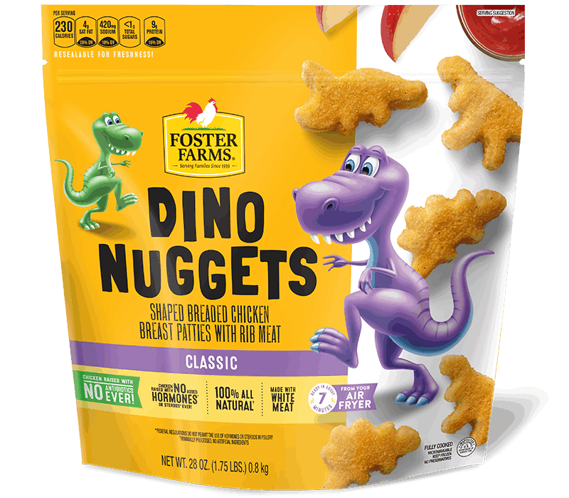 Dino Chicken Nuggets, Frozen - 28 oz