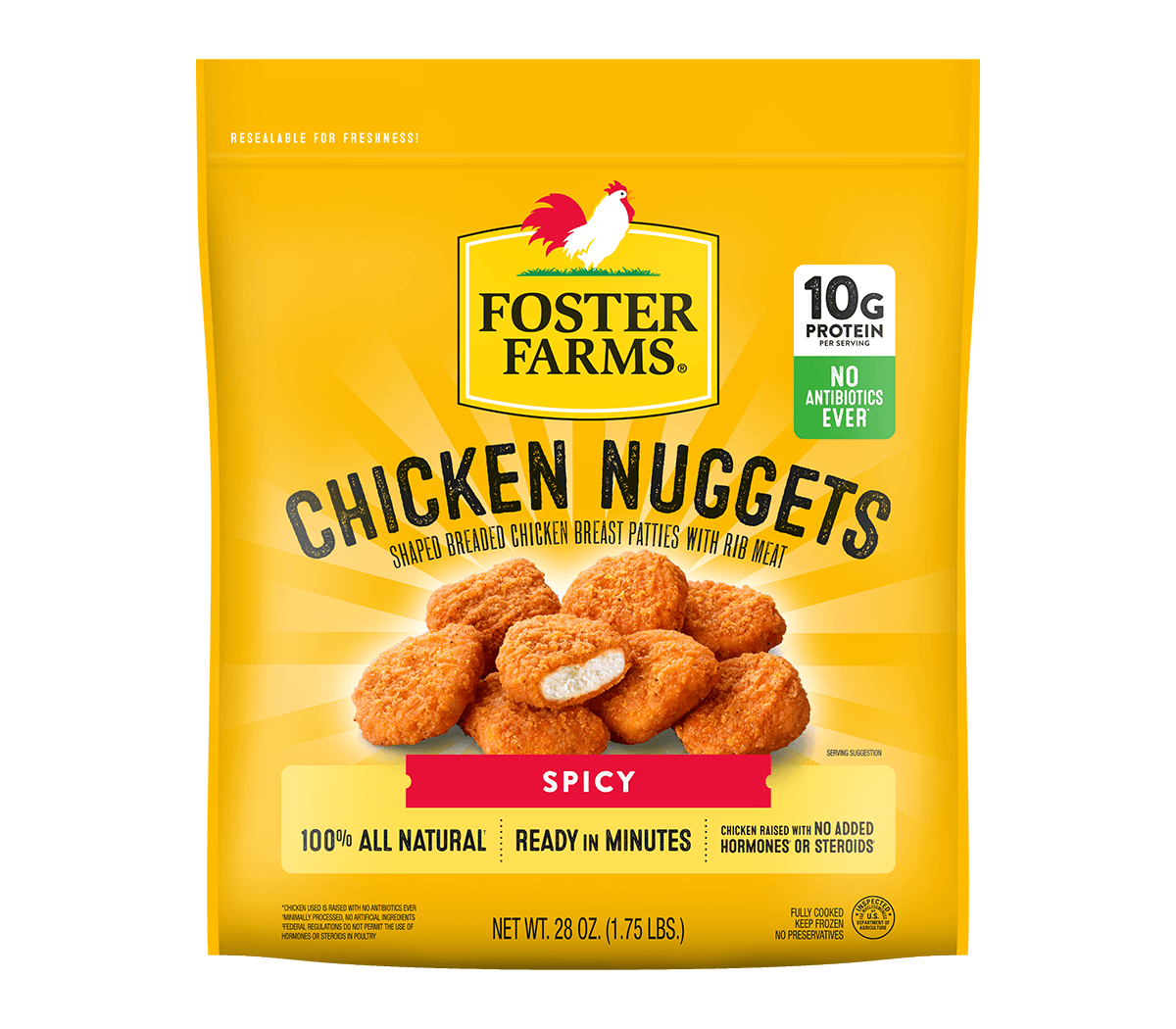 Spicy Chicken Nuggets, Frozen - 28 oz