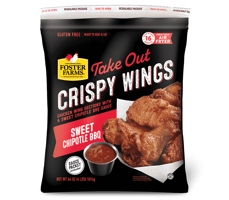 Take Out Sweet Chipotle Crispy Chicken Wings, Frozen - 64 oz