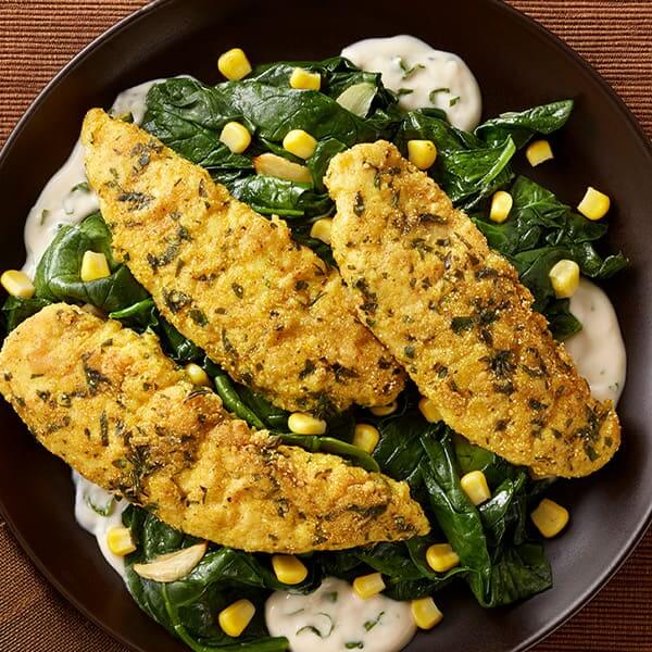 Basil Fontina Fondue Chicken Tenders