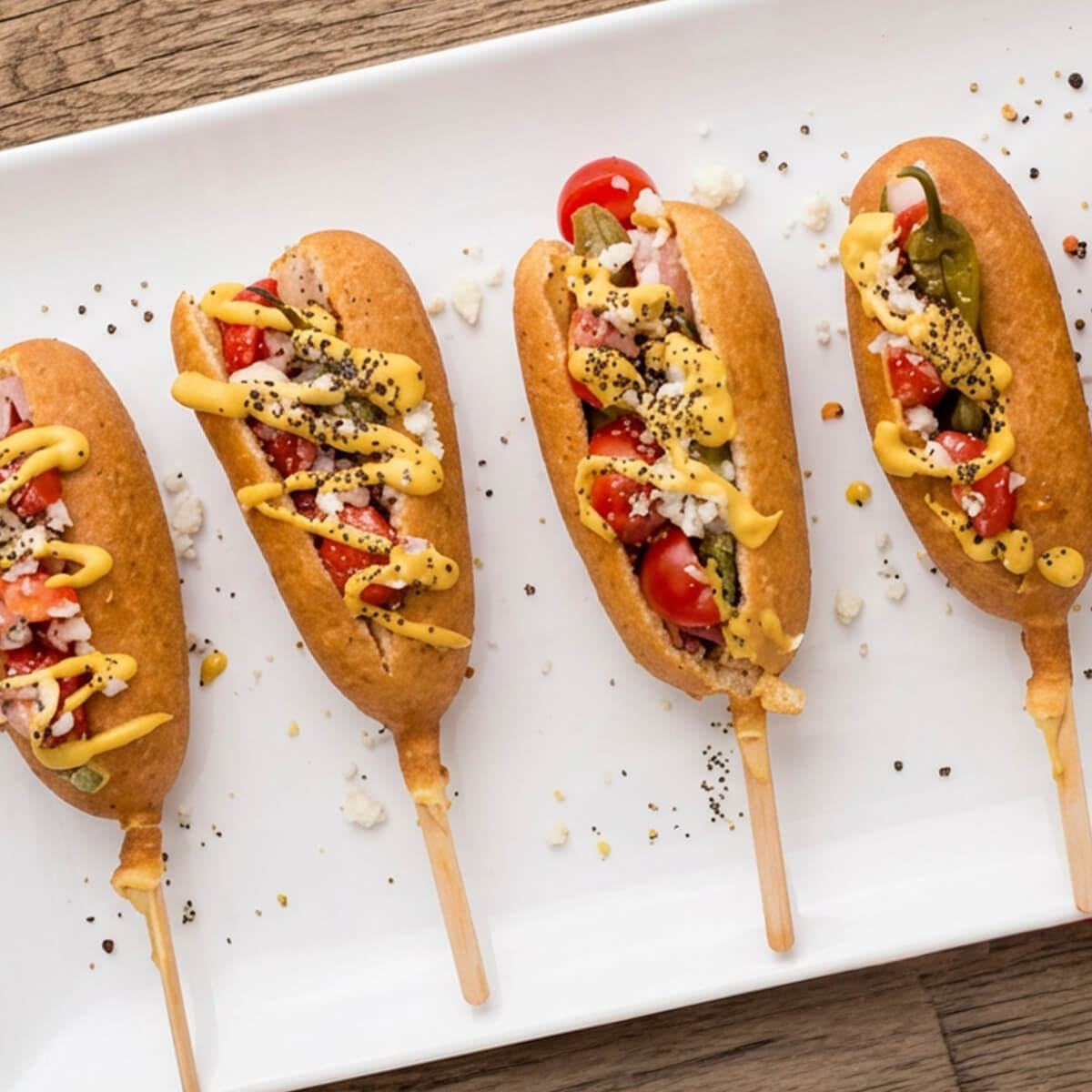 Chicago Style Corn Dogs
