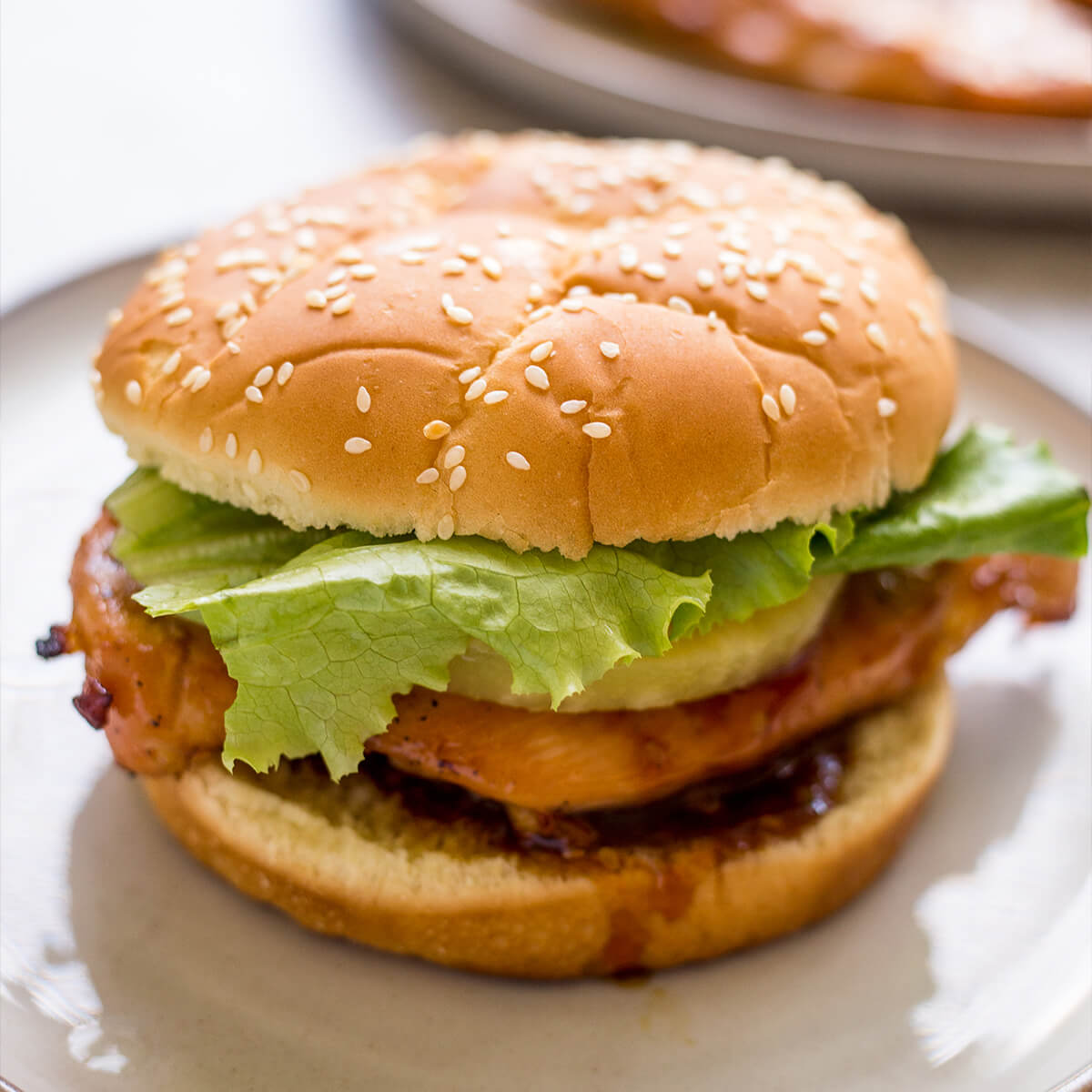 Grilled Teriyaki Chicken Burgers