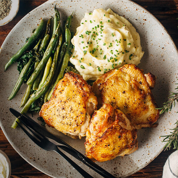 Truffle Butter Chicken Thighs