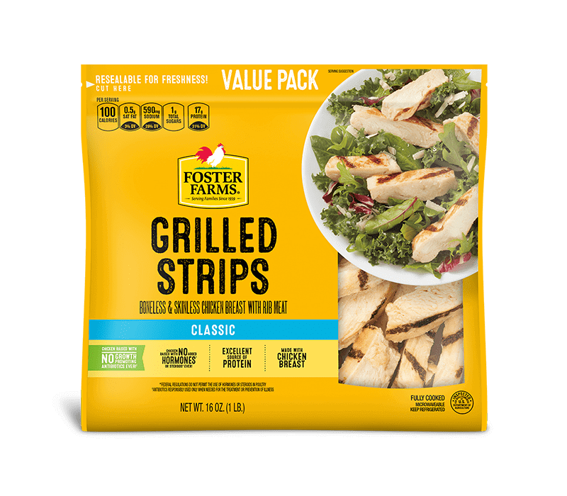 Refrigerated Grilled Chicken Breast Strips