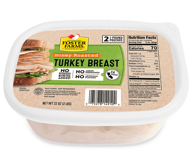 Honey Roasted Turkey Breast Tub Deli Meat - 32 oz.