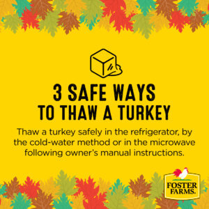 thanksgiving tip 3 ways to thaw a turkey