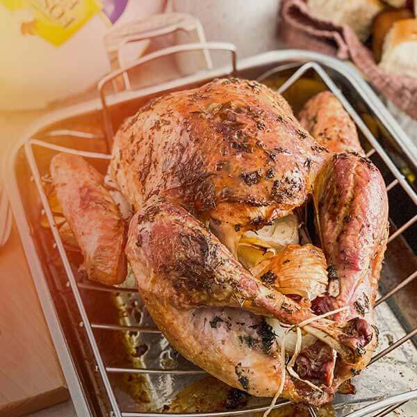 Whole Roasted Turkey with Salted Herb Butter