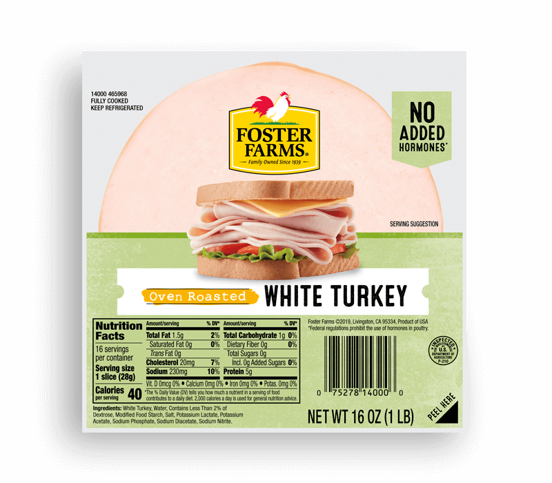 Oven Roasted White Turkey Deli Meat - 16 oz.