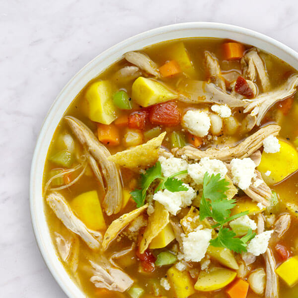 Spicy Chicken and Hominy Soup