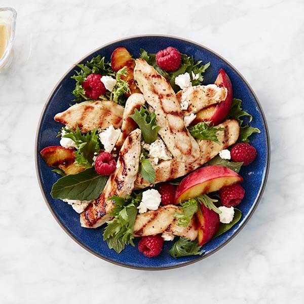 Honey-Dijon Grilled Chicken and Peach Salad