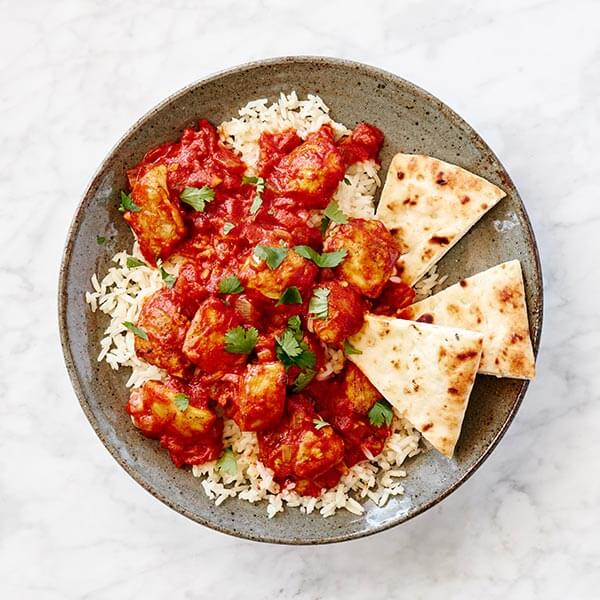 Indian Chicken with Naan
