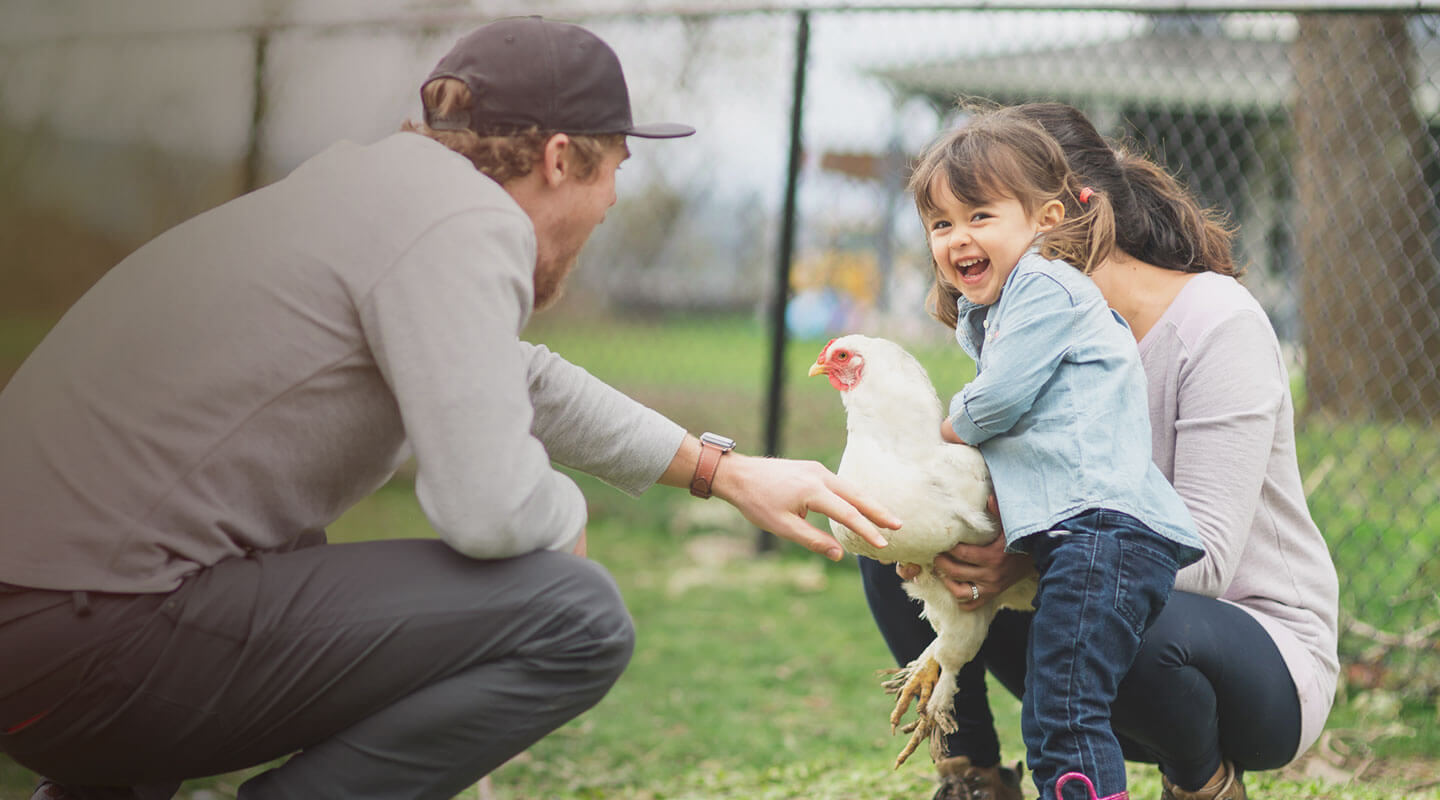 Parents and a small child - Foster Farms