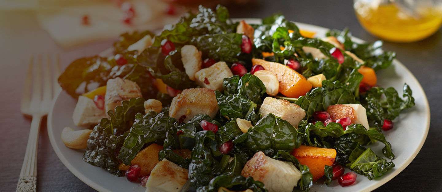 California Kale Salad with Diced Chicken - Recipes - Foster Farms