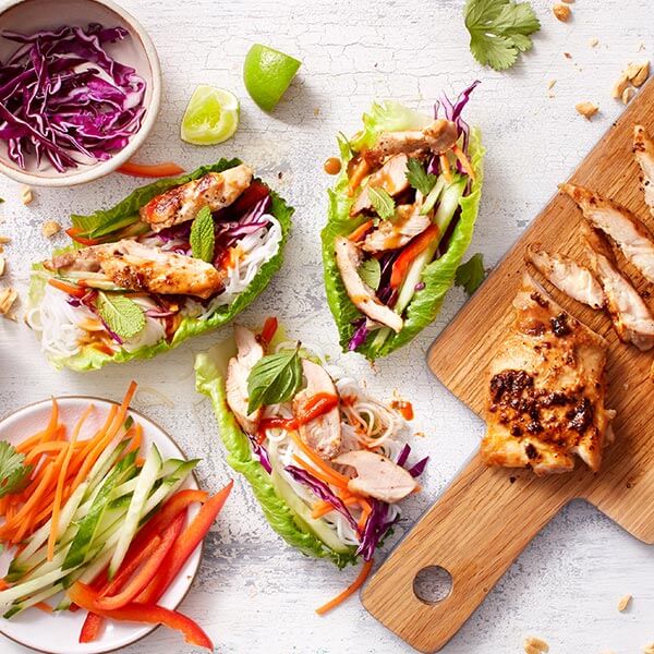 Chicken Spring Roll in a Bowl