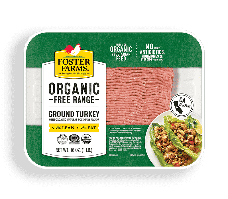 Organic Ground Turkey 93% Lean - 16 oz.