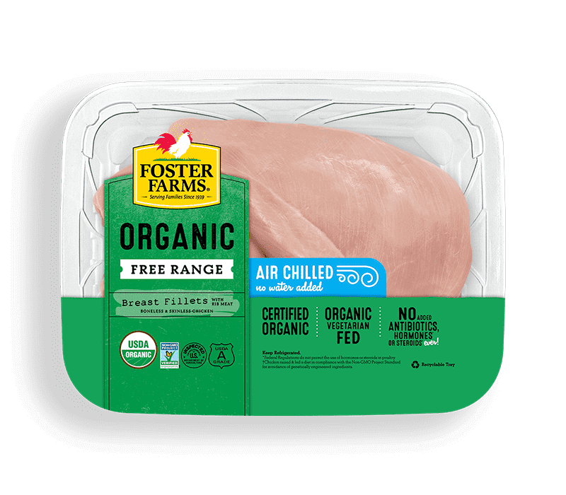 Organic Boneless Skinless Chicken Breast Fillets