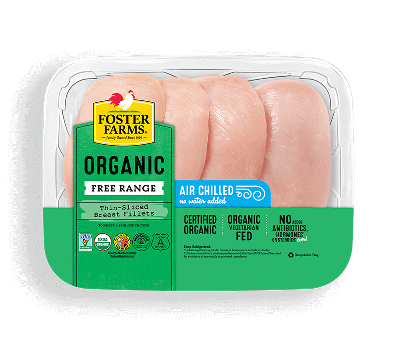 Organic Thin-Sliced Chicken Breast Fillets