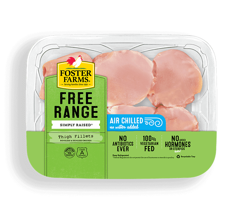Free Range Boneless Skinless Chicken Thigh Fillets