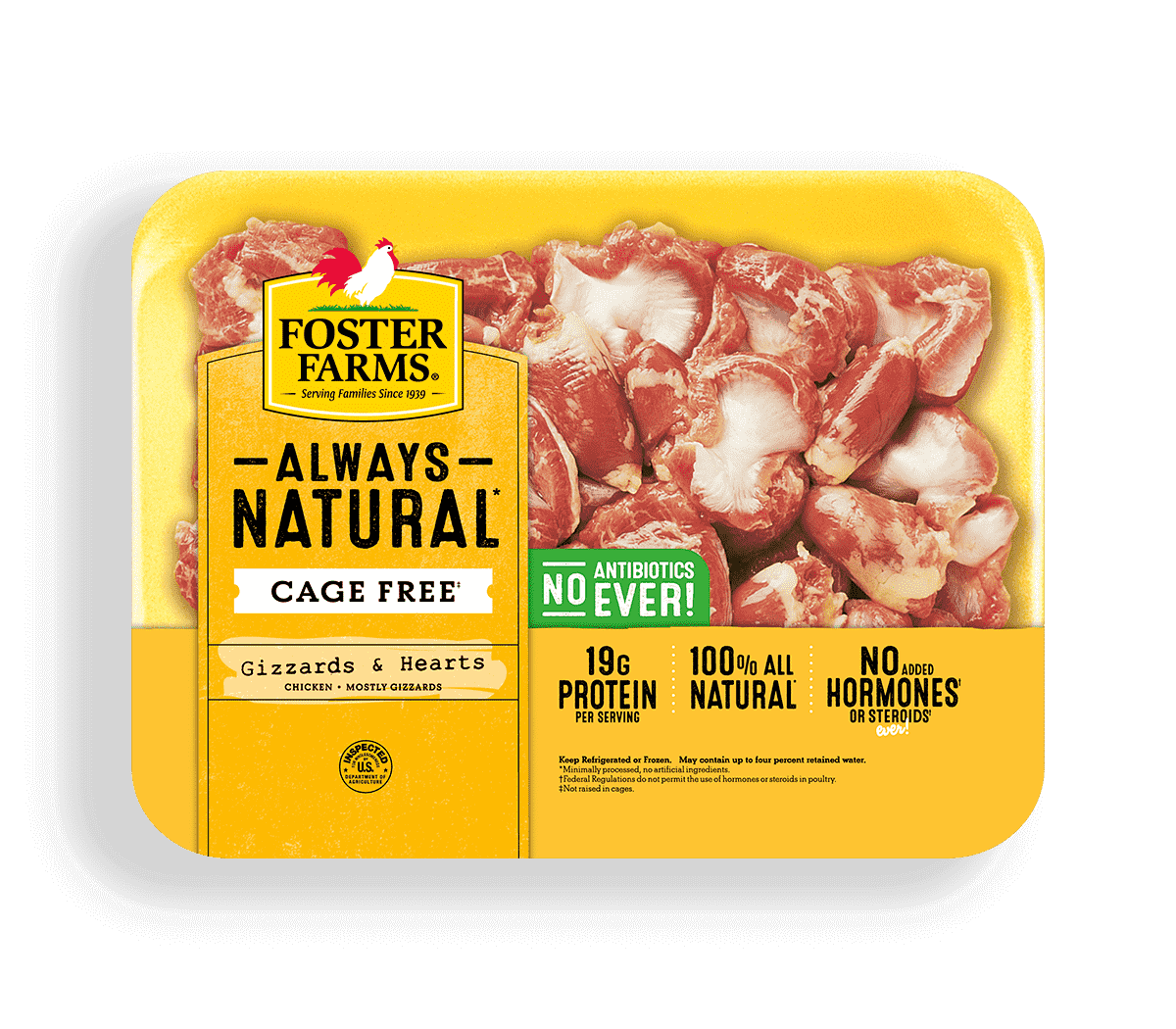 Fresh & Natural Chicken Gizzards & Hearts Products Foster Farms