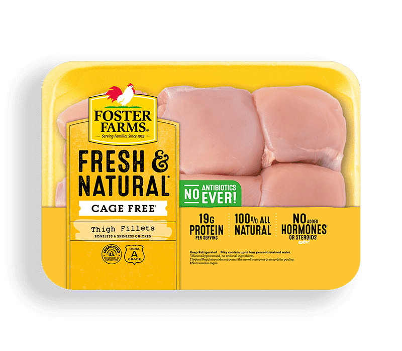 Fresh & Natural Boneless Skinless Chicken Thigh Fillets
