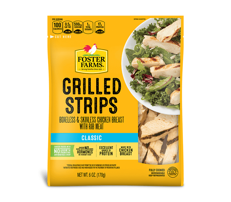 Refrigerated Grilled Chicken Breast Strips