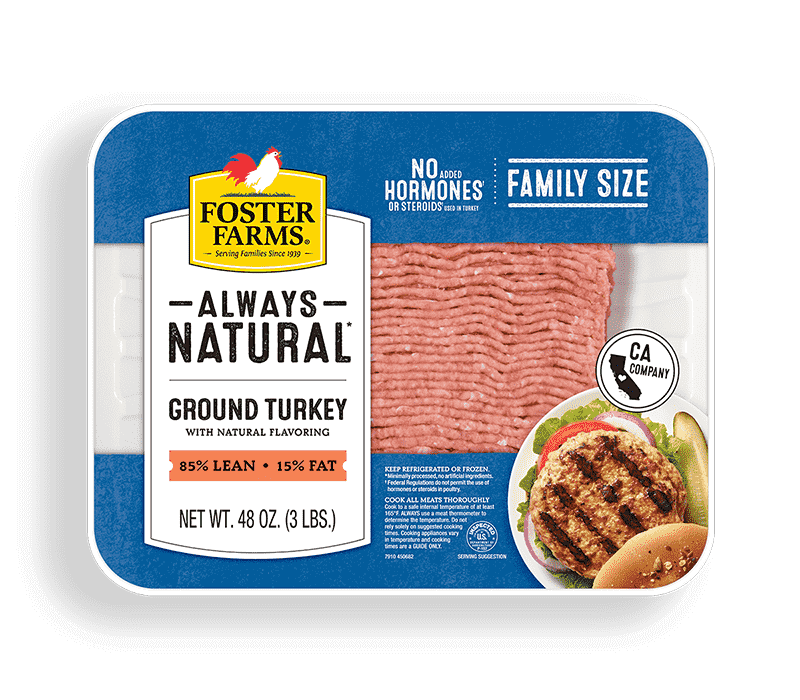 Always Natural Ground Turkey 85% Lean - 48 oz.
