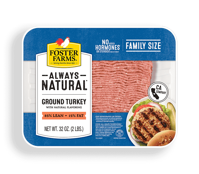 Always Natural Ground Turkey 85% Lean - 32 oz.